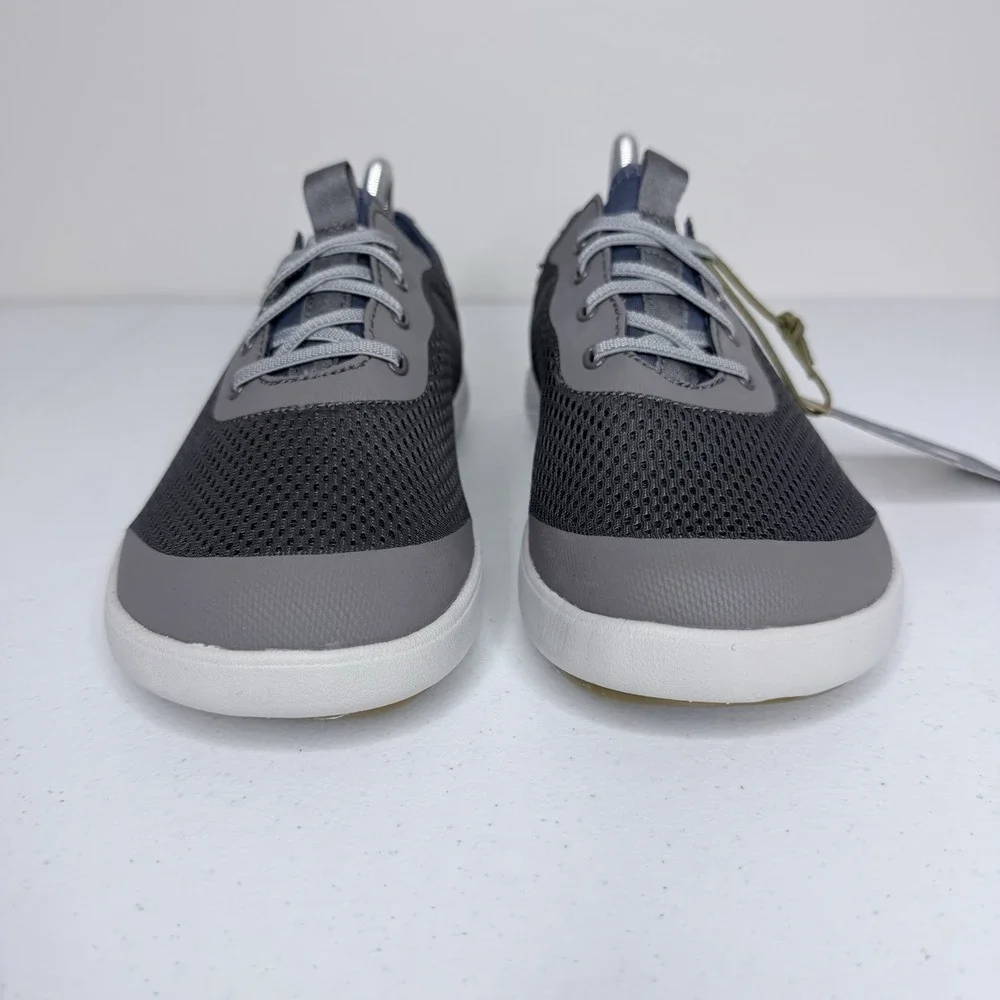 Olukai Moku Pae Pavement/Vintage Blue Mesh Boat Shoes Sneakers Men's Size 9